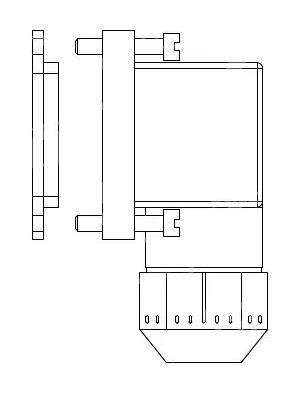 Spulenstecker CASTEL 9155/R01, ohne Kabel, IP65 / IP68