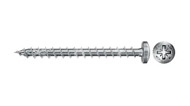 Senkkopfschraube 5 x 70 mm, (FPF II PZF), PZ, weißes Zink, 100St.- nicht lieferbar, ersetzt durch 12-V-050-070-100