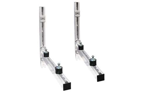 Alixo KIT Wandkonsolen verzinkt 38X40X450MM - inkl.usive Vibrationsdämpfer M8