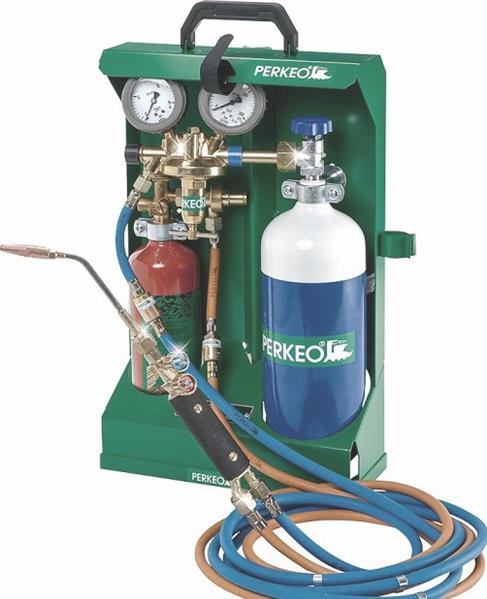 PERKEO ECONOMY – Montagegerät zum Hartlöten Propan-Sauerstoff nach DIN EN 962, UVV VGB 21, GGVS und TRG 280