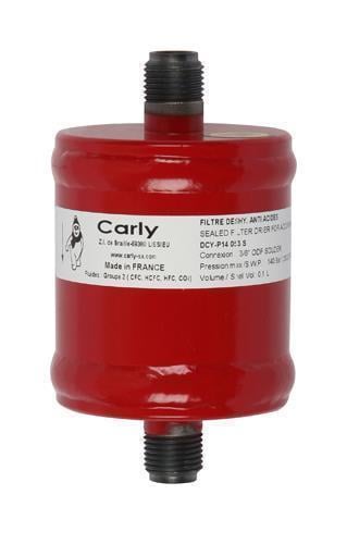 Filtertrockner mit Säureaufnahme. Hochdruck 140 bar Carly DCY-P14 163 S/MMS mit Lötanschluss 3/8'' & 10 mm