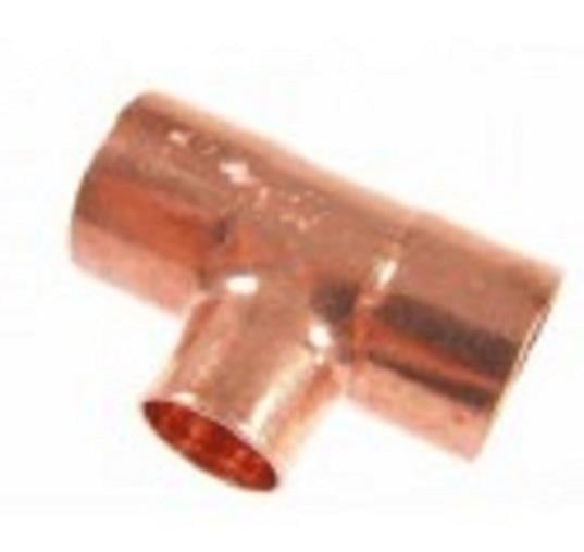 Kupfer T-Stück reduziert i/i/i 18-15-18 mm, 5130