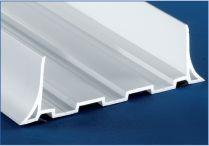Leiste U - PVC für PUR-Paneel 100 weiß, L = 4 m, RAL 9010