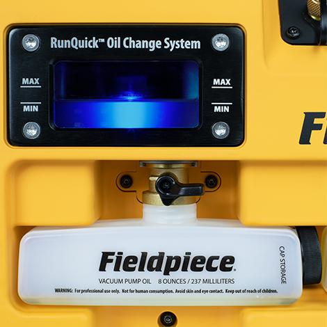Vakuumpumpe mit RunQuick™- Ölwechselsystem 10CFM 280 l/min VPX7EU FIELDPIECE A2L Zulassung