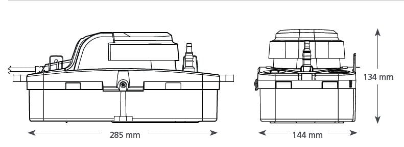Kondensatpumpe Tankpumpe für Gastherme - Aspen Brennwertpumpe Hi-Capacity MAX MS-980, 550l/h