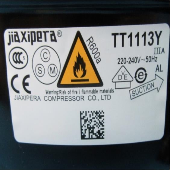 Kompressor JIAXIPERA TT1113Y, R600a, 220-240V