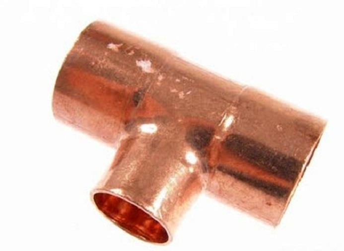 Kupfer T-Stück reduziert i/i/i 16-12-16 mm, 5130