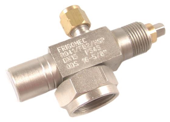Rotalockventil, 1 Anschluss: 1" - 16 mm ODS, Frigomec