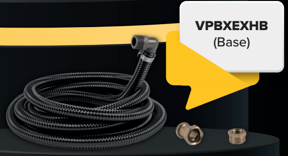 VPB Abgasschlauch-Set für VPB Vakuumpumpen CPS - 5 m