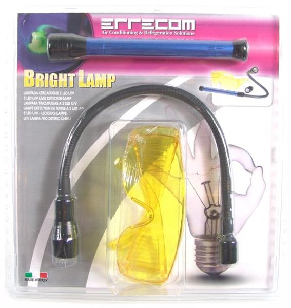 Errecom UV-Lampe flexibel, 5 LED, mit Schutzbrille