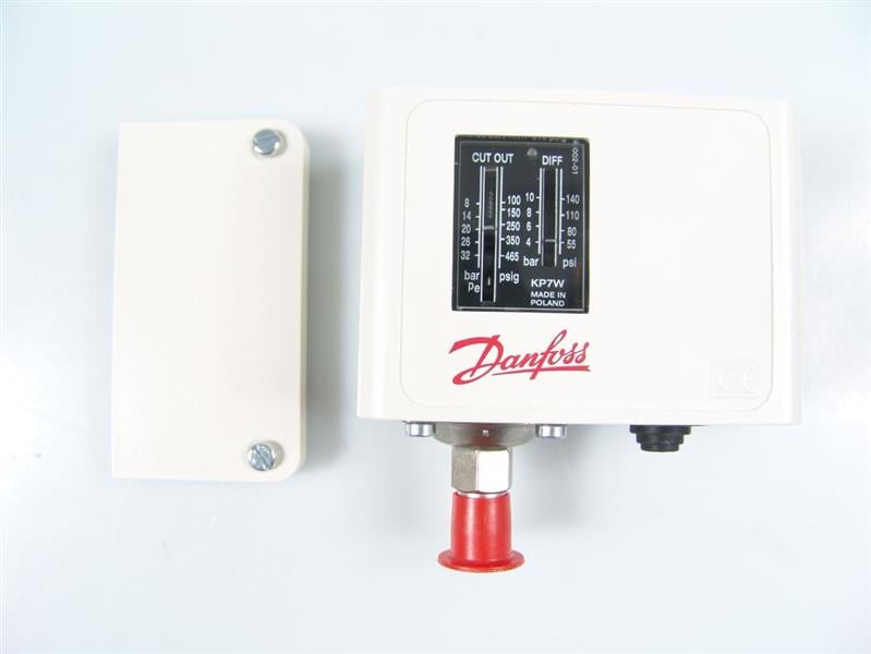 Druckschalter DANFOSS Hochdruck, KP7W, 8-32 bar, automatische Rückstellung