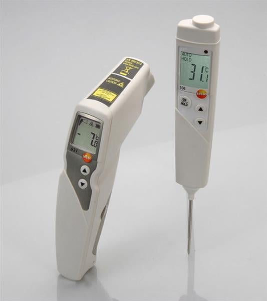 Set testo 831 Infrarot-Temperatur-Messgerät und testo 106