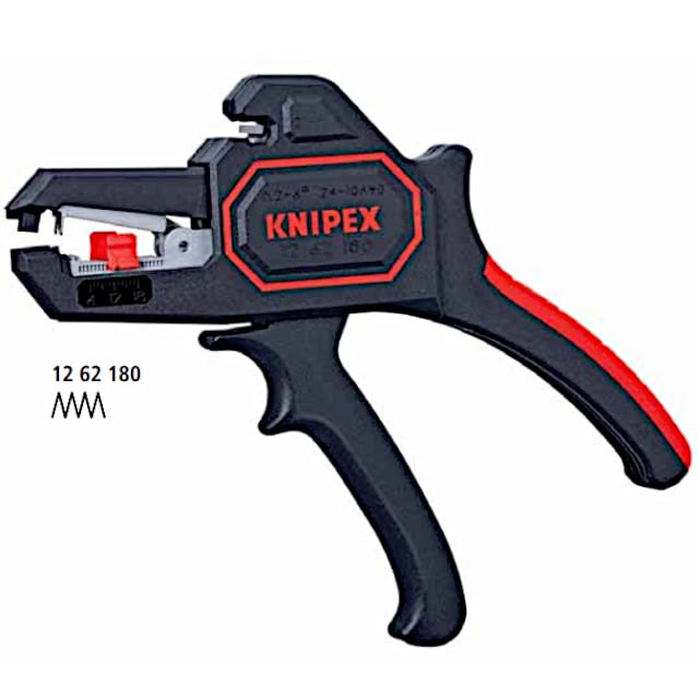 Knipex 12 62 180 SB automatische Abisolierzange für Leiter von 0,2 bis 6mm²