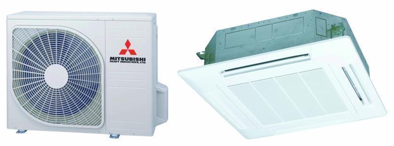 Klimaanlage Set Mitsubishi Heavy Deckenkassette FDT 40 VG / SRC 40 ZSX-S, 4,0/4,5 kW