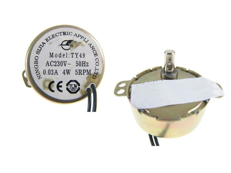 Mikrowellen Drehmotor für Teller 4 W - 5 RPM, (14 mm), Metallschaft