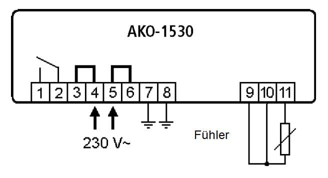 Kühlstellenregler AKO 1530, 1R 230V IP65 600 - nicht lieferbar, ersetzt durch Nachfolger