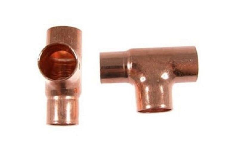 Kupfer T-Stück reduziert i/i/i 18-18-15 mm