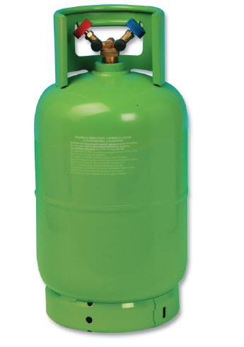40 lt nachfüllbare Flasche ohne Kältemittel mit Doppelventil WIGAM W2-WR40K-TPED/48