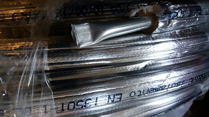 Aluminium Rohr AL, isoliert, 1/4" - 1,0 mm (6 mm), Verpackung 50 m