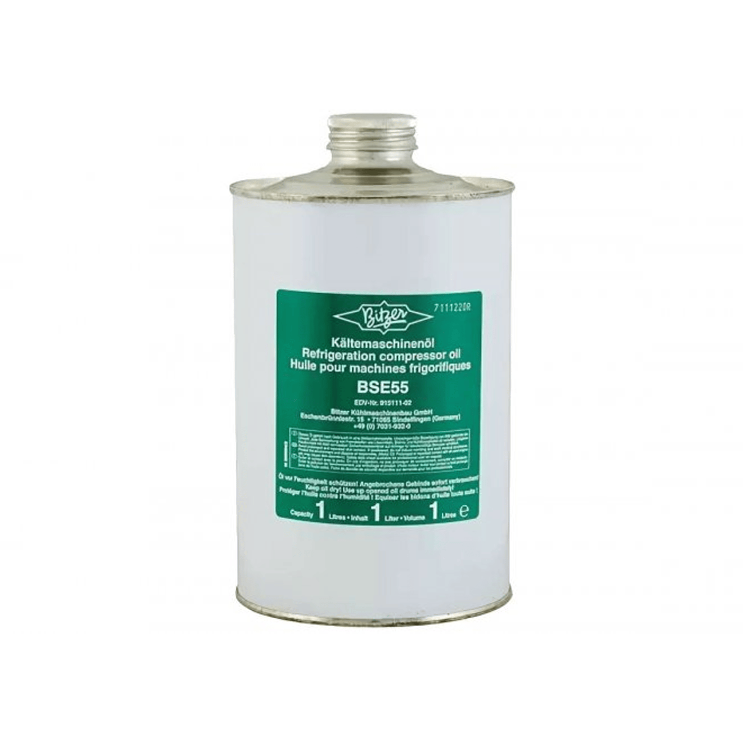 Bitzer Esteröl BSE55, Flasche 1 L, 91511102