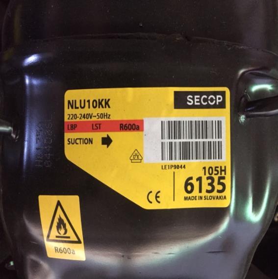 Kompressor Danfoss Secop NLU10KK, LBP - 600a, 220-240V, 50Hz, 105H6135 - nicht lieferbar, ersetzt durch Nachfolger