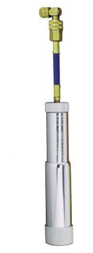 Aluminium Öleinfüllpumpe mit 60ml R134a - 13mm M, inkl. Farböl