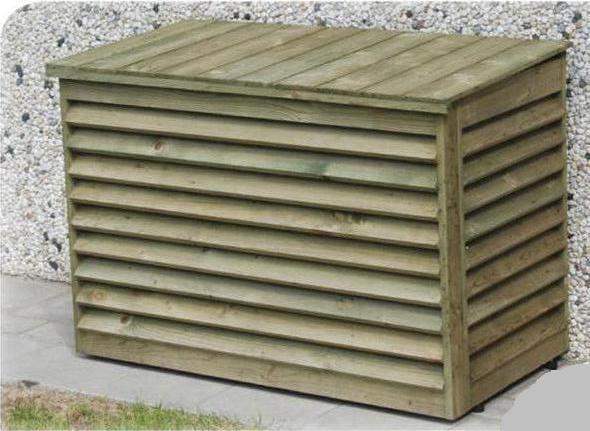 Split Cover aus Holz für Klima Einheiten 950x500x720 mm