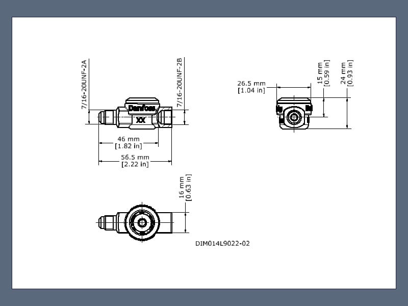 Danfoss SGP6FN 014L0171 Schauglas mit Indikator 6mm Bördel I/A