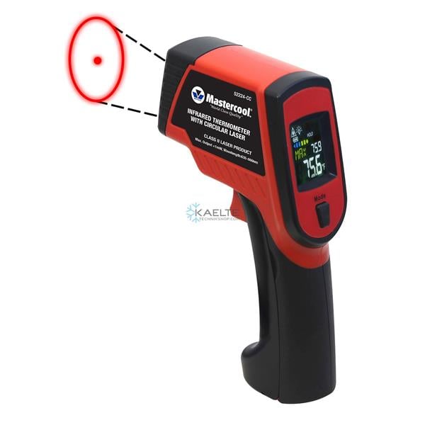 Infrarot Laser-Thermometer mit kreisförmiger Laser -76 zu 1400°F (-60 zu 760°C)