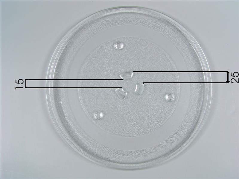 Glasteller für Mikrowellen - Model B - Ø 288 mm