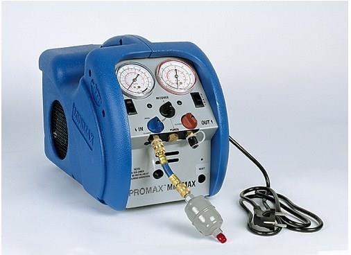 Ölfreie Absaugstation / Absauggerät Promax Minimax (FCKW, HFCKW, HFKW, A2L Kältemittel), R32 und R1234yf