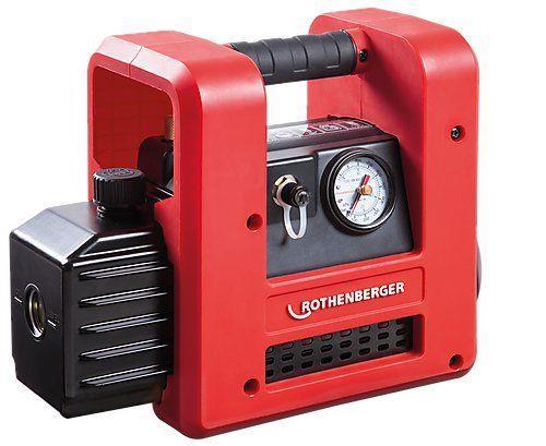Zweistufige Vakuumpumpe 2 CFM 1/4 PS 56 L/min Mit Manometer Und Absperrventil – Funkenfrei Für R32, R290 & Co