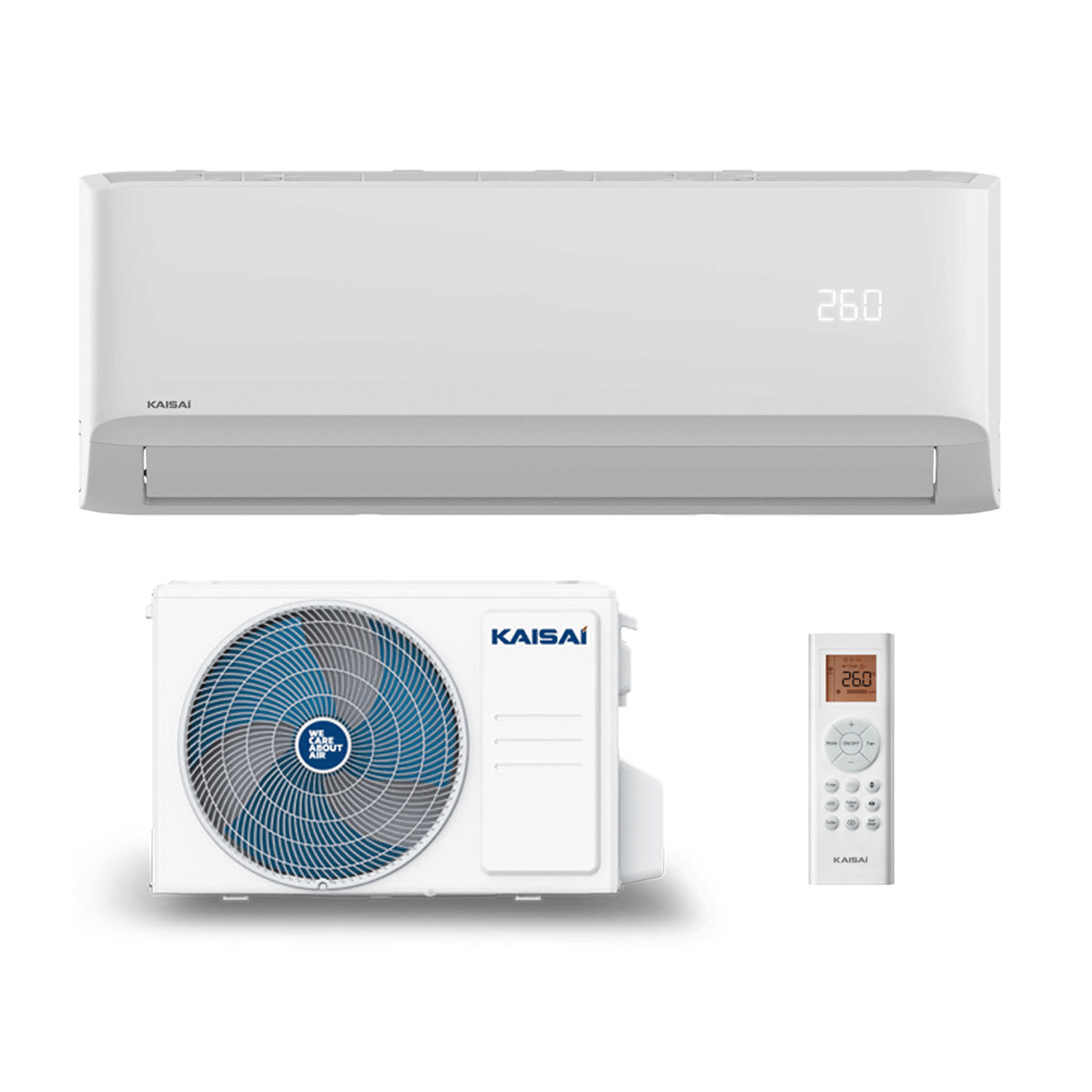 Klimaanlage Set KAISAI CARE KWC-12CG, UVC-Filter, R32 (Innengerät