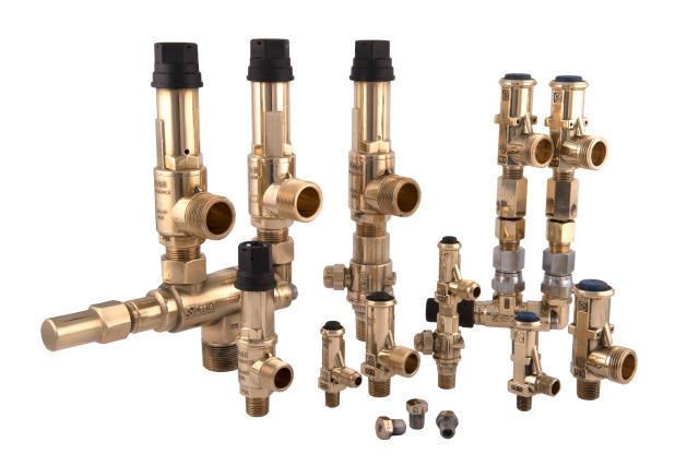 Sicherheitsventil Castel 3030/44C450, Schrauben 1/2" NPT, 45 bar
