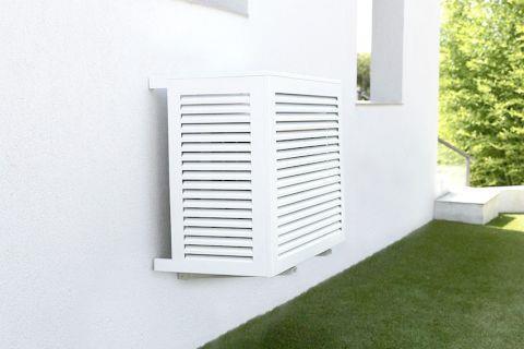 Schutzgitter - ALUMINIUM LACKIERT RAL 9010 - MEDIUM - 835X1050X510-610 mm