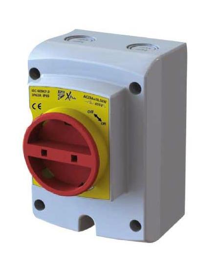 Reparaturschalter für Klimaanlagen 4-polig - 20A - 105x113x150 mm