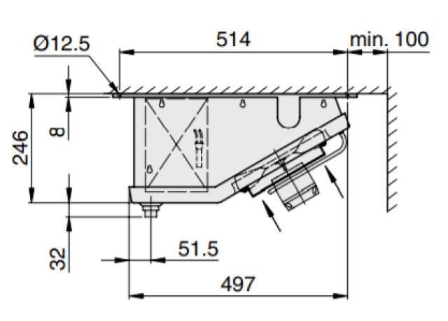 Roller DLK431EC Flatline 0013683 flacher Deckenluftkühler LA=4mm ohne Heizung