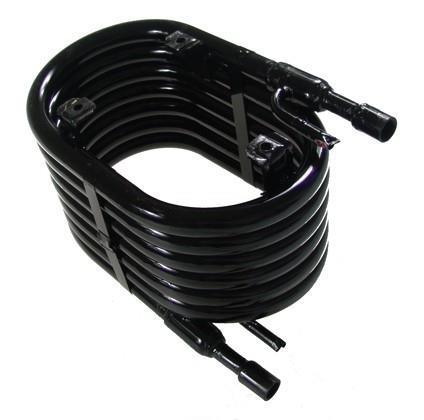 Röhrenkondensator KTT-03, 10,53 kW, ODS-Verbindung: Kältemittel 1/2", Wasser 3/4"