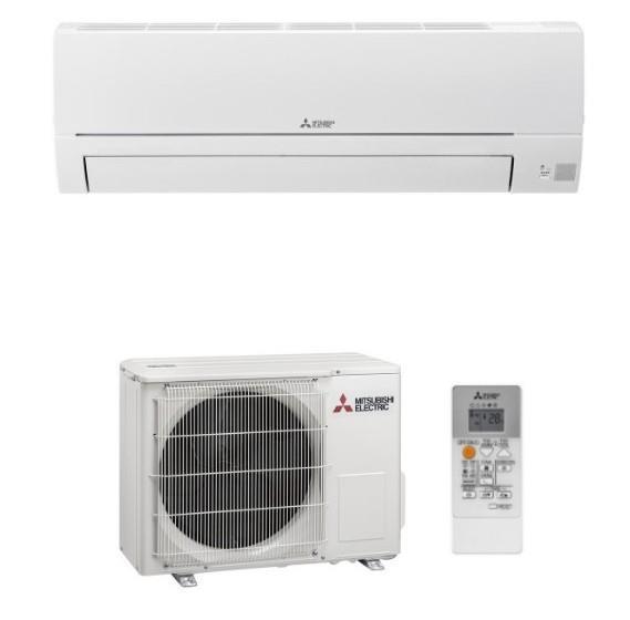 Klimaanlage Mitsubishi Electric MSZ-HR25VF/MUZ-HR25VF, Wandgerät + Außengerät, 2,5/3,15 kW, R32 mit Wifi