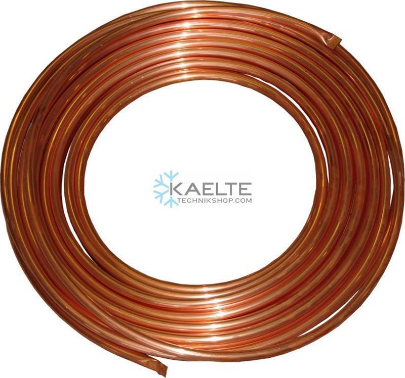 Kupferrohr CU Ø 8 mm, Dicke 1 mm, Verpackung 70 m (2 x 35m)
