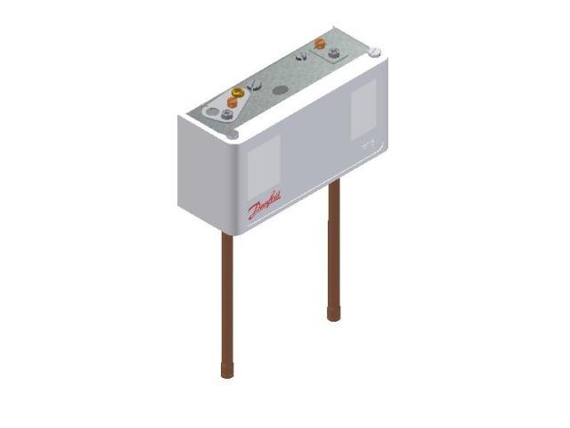 Druckschalter DANFOSS Doppelsignal KP17W, -0,2 - 7,5 [bar], 8,0 - 32,0 [bar], auto, Differenzdruck 0,7 - 4,0 [bar], 4 [bar] fix, SPDT, Lot 6 mm