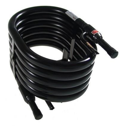 Röhrenkondensator KTT-02, 7,02 kW, ODS-Verbindung: Kältemittel 3/8", Wasser 1/2"