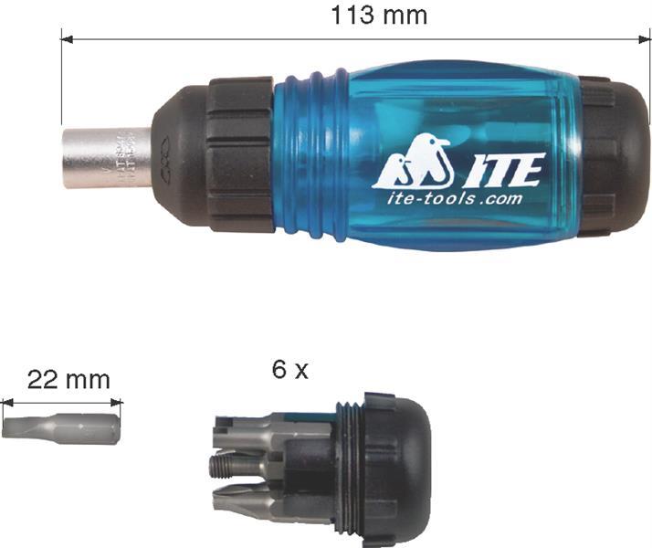 Schrauben- und Ventildreher für alle Ventilkerne MV-3816 ITE