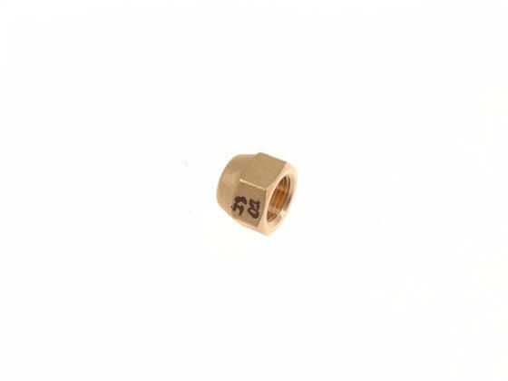 Bördelmutter / Überwurfmutter Gewinde 3/8" Lochgröße 6.35 mm (1/4") für Kältemittelleitung