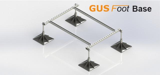 GUS 20146 1000x1200mm 800kg Foot Base Aufstellsystem verzinkt