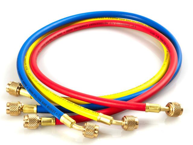 CPS Füllschlauch HP6YE KV Gelb mit Kugelventil 1800mm CPS, CPS Füllschlauchsatz HS3 900mm (VPE = 3 St.)