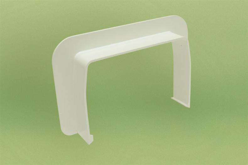 Eco-Duct Wandanschluss 80 - RAL9002