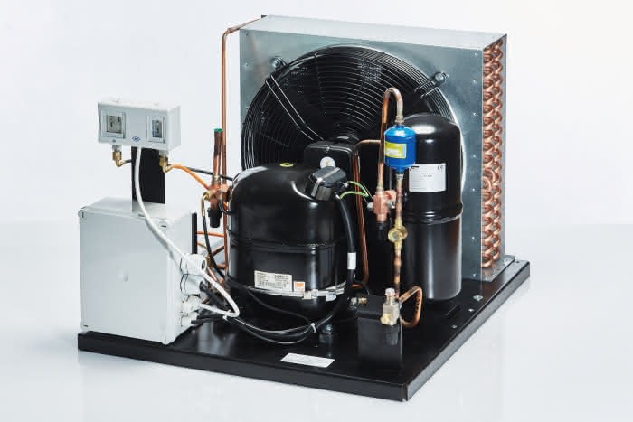 Embraco Verflüssigungssatz vollhermetisch USE6021GS R452A, 380-420V-50Hz/460V-60Hz