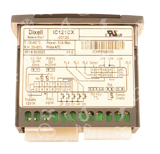 Dixell / Copeland Regler IC121CX-00120 für Wärmepumpe und 2 Verdichter / Kompressoren, 12V