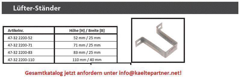 Halterung 110 mm - 40 mm